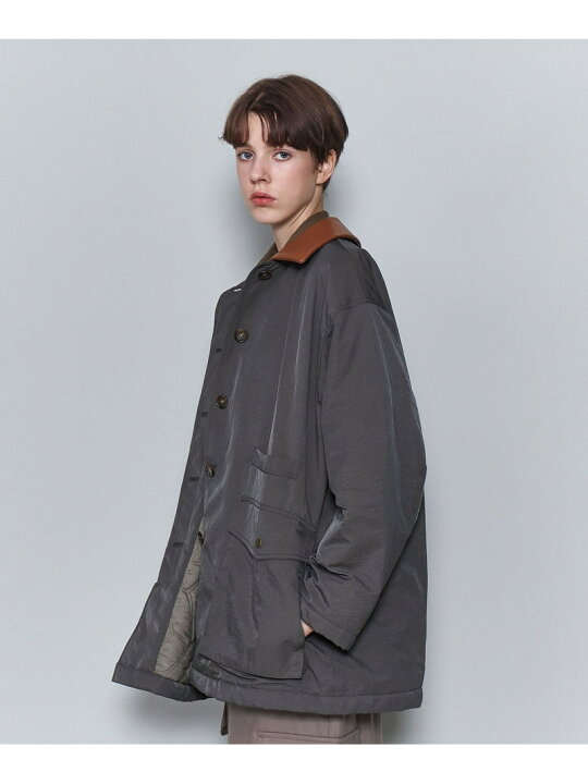 楽天市場】【SALE／30%OFF】＜6(ROKU)＞ナイロン レザーカラー コート 
