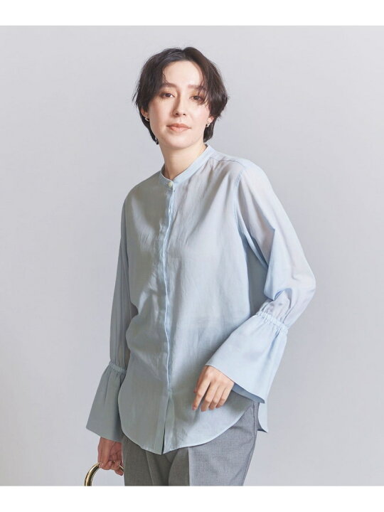 楽天市場】【SALE／70%OFF】コットンシフォンドビー フレアスリーブ 