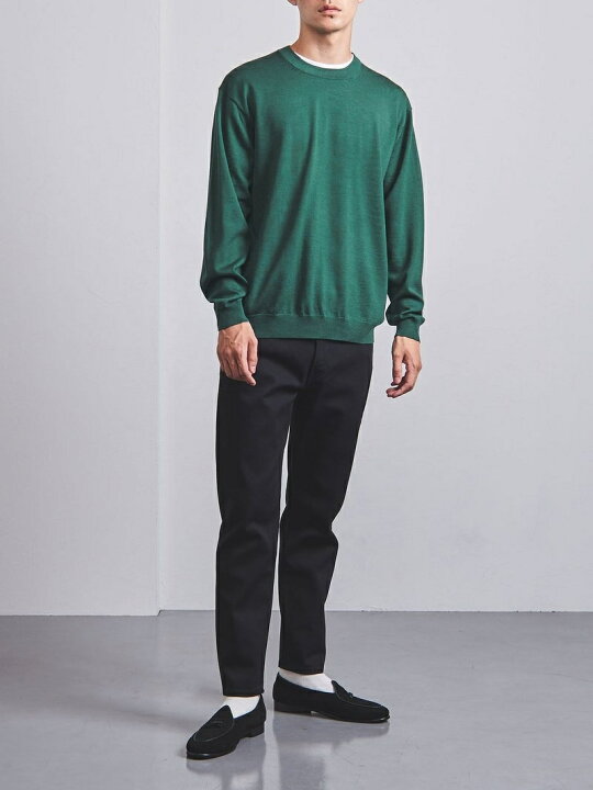 お中元 UNITED ARROWS ハイゲージ ショートスリーブ クルーネック プルオーバー ユナイテッドアローズ アウトレット トップス ニット ブルー グレー ネイビー chitv.tv