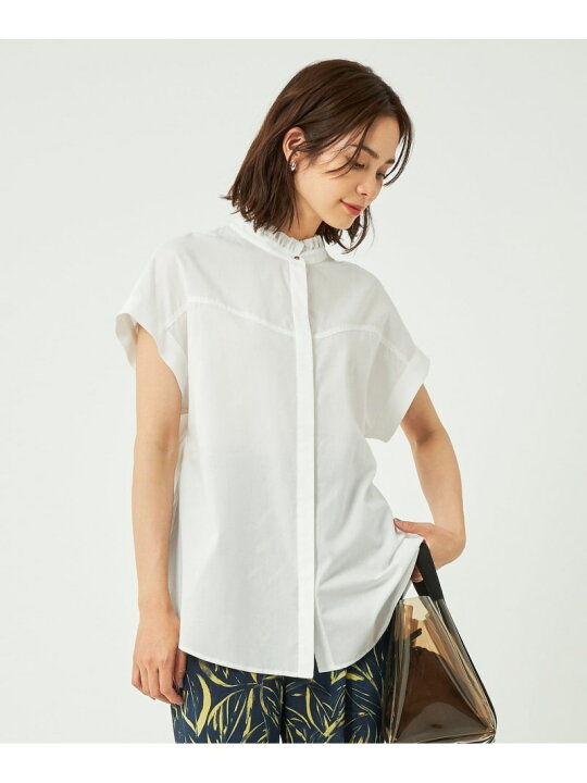 楽天市場】【SALE／70%OFF】フリルネック ノースリーブ ブラウス 
