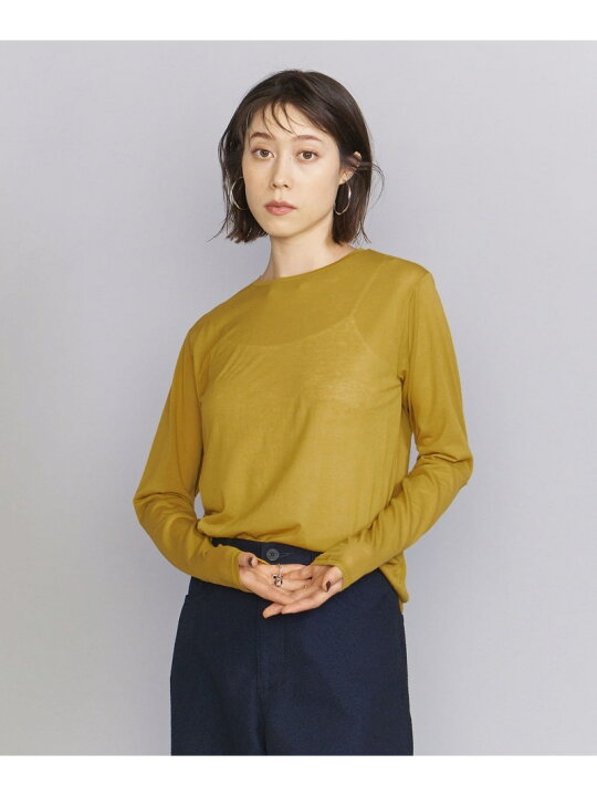 楽天市場】【SALE／80%OFF】BY コットンナイロン天竺 シアー クルー 