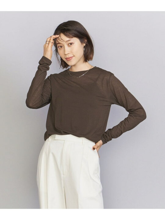 楽天市場】【SALE／80%OFF】BY コットンナイロン天竺 シアー クルー 