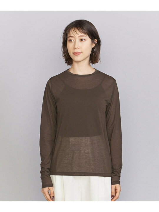 楽天市場】【SALE／80%OFF】BY コットンナイロン天竺 シアー クルー 