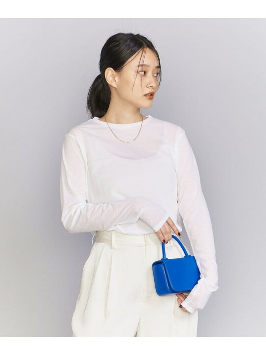 楽天市場】【SALE／80%OFF】BY コットンナイロン天竺 シアー クルー