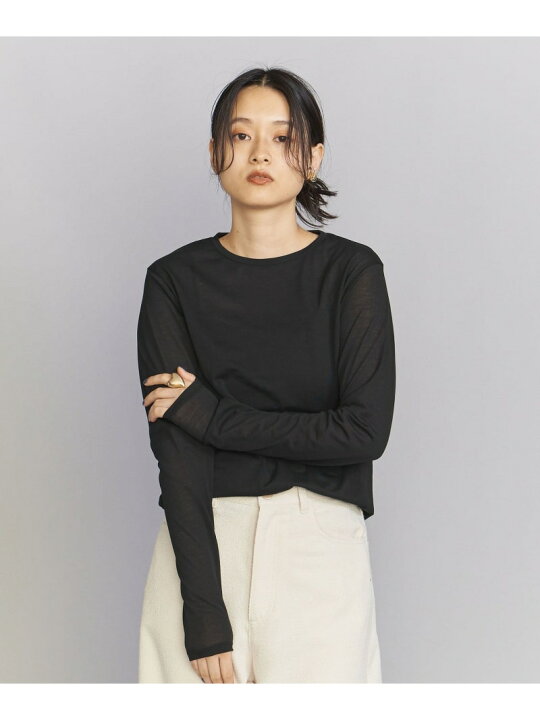 楽天市場】【SALE／80%OFF】BY コットンナイロン天竺 シアー クルー 