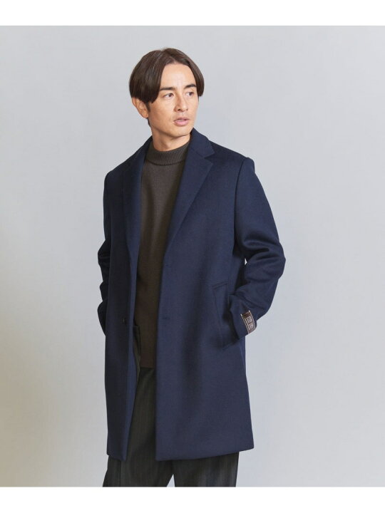 楽天市場】【SALE／60%OFF】ソリッド 120S メルトン チェスターコート 
