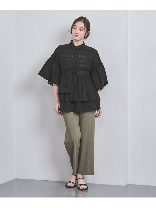 楽天市場】【SALE／70%OFF】イレギュラー シャーリング 六分袖 