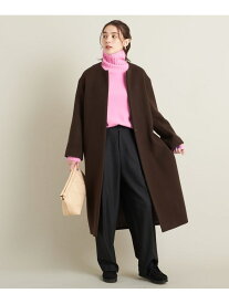 【SALE／70%OFF】MANTECO ノーカラーベルト ロングコート 2 BEAUTY&YOUTH UNITED ARROWS ユナイテッドアローズ アウトレット ジャケット・アウター その他のジャケット・アウター ブラウン ブラック【RBA_E】【送料無料】[Rakuten Fashion]