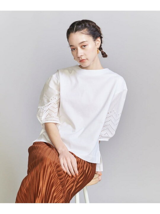 楽天市場】【SALE／30%OFF】エンブロイダリーレース 7分袖 カットソー 