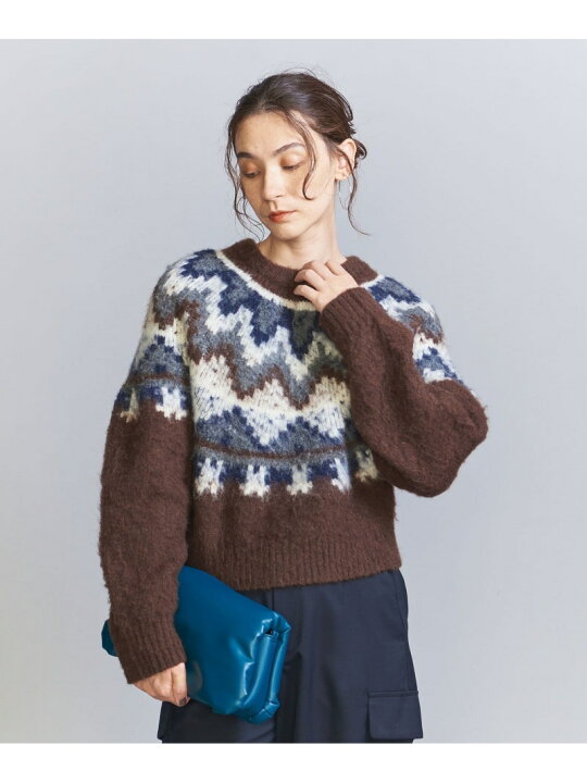 楽天市場】【SALE／70%OFF】アルパカブレンド ノルディックニットプル 