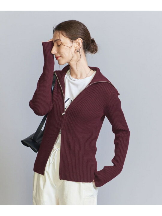 楽天市場】【SALE／60%OFF】ダブルジップ リブニットカーディガン  