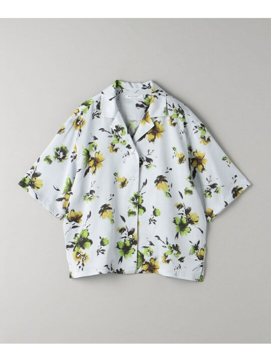 楽天市場】【SALE／70%OFF】フラワープリント 5分袖 シャツ 