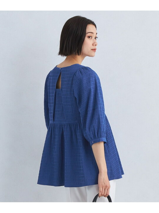 楽天市場】【SALE／80%OFF】シャーリング ジャカード ペプラム 