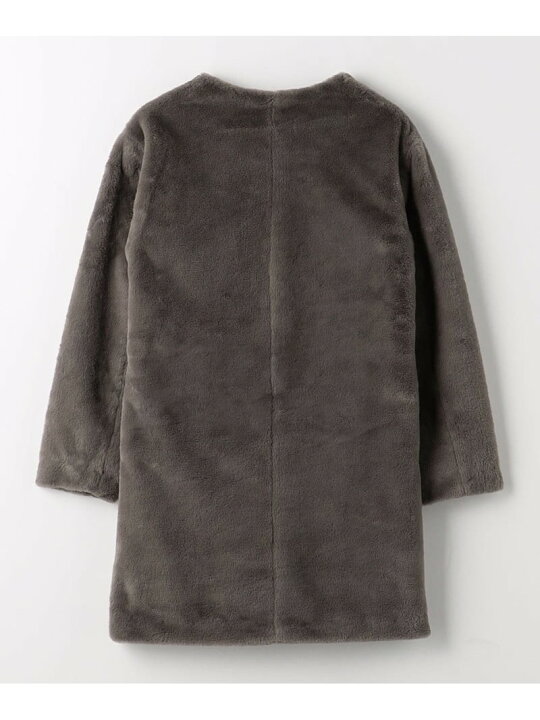 楽天市場】【SALE／50%OFF】フェイクファー ノーカラーコート＜A DAY 