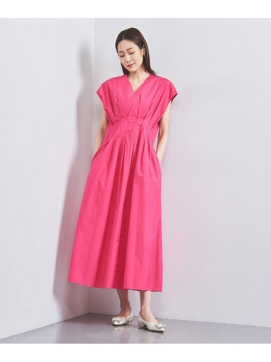 楽天市場】【SALE／50%OFF】タック Vネック ロングワンピース UNITED 