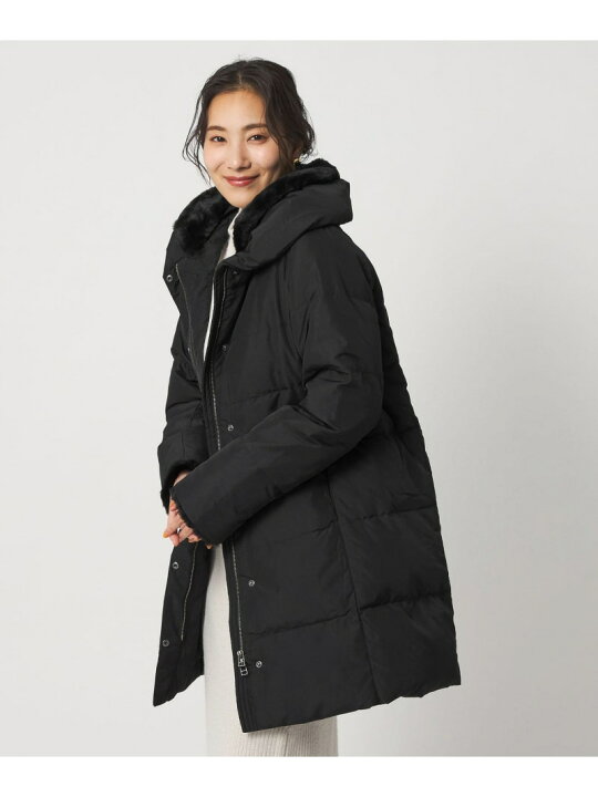 楽天市場】【SALE／30%OFF】フェイクファー ショールカラー ダウン 
