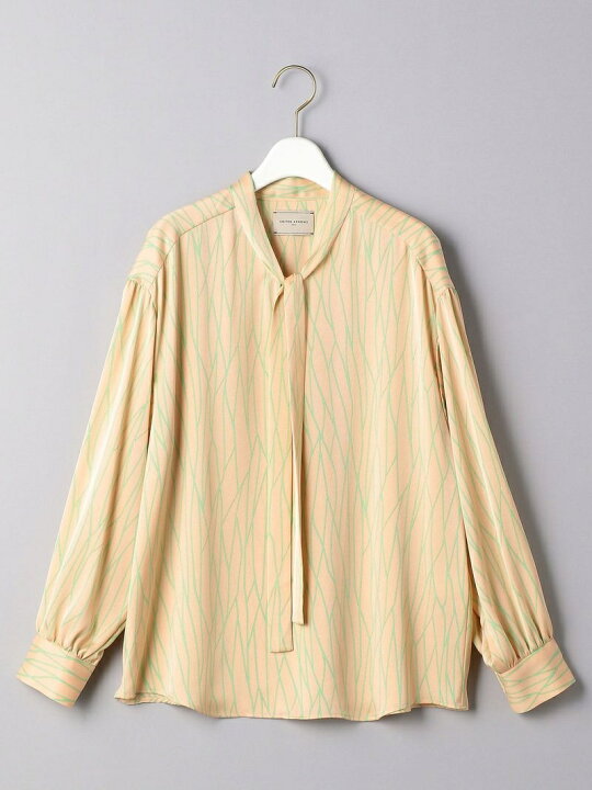 楽天市場】【SALE／70%OFF】UBC ラインプリント ボウタイブラウス 