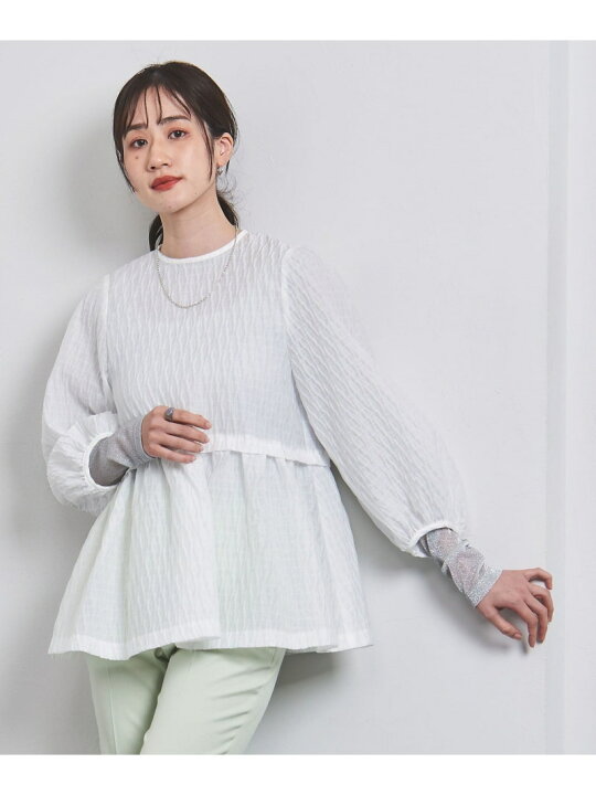 楽天市場】【SALE／70%OFF】エアリージャカード 2WAY ブラウス UNITED 