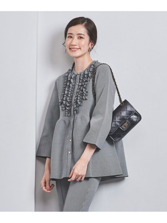 楽天市場】【SALE／30%OFF】ミニフリル ジャカード カーディガン 