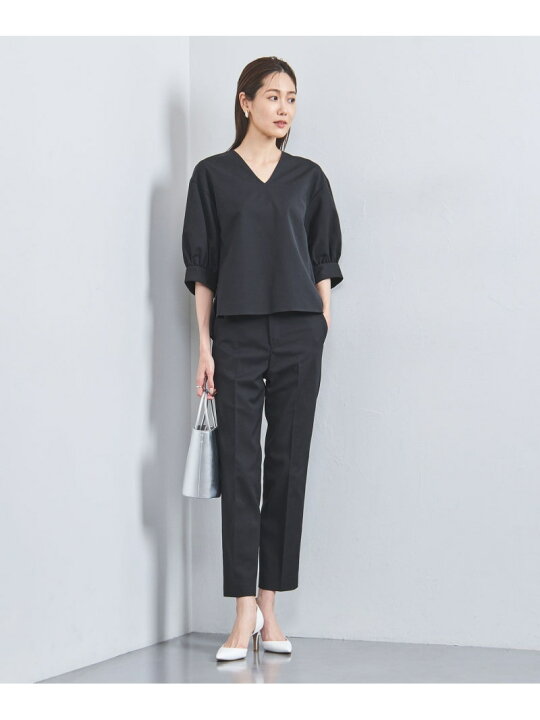 楽天市場】【SALE／50%OFF】Vネック パフスリーブ ブラウス OX UNITED 