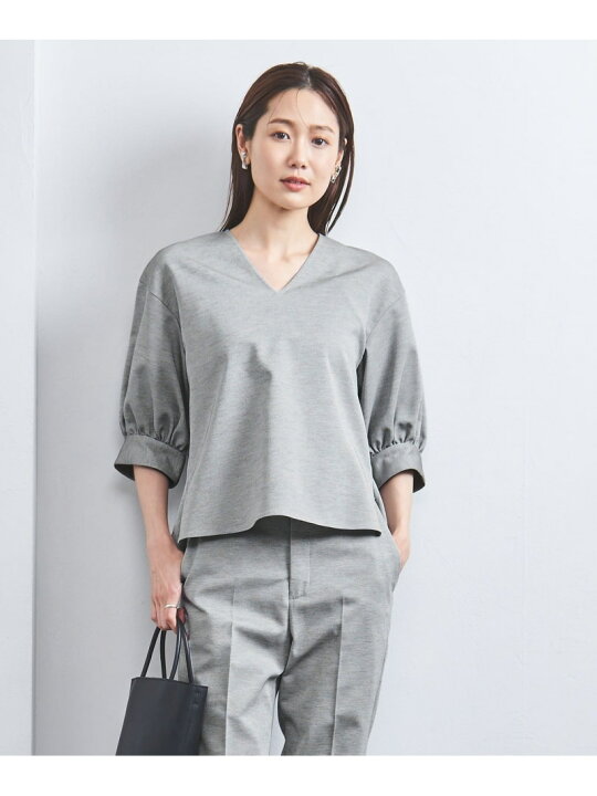楽天市場】【SALE／50%OFF】Vネック パフスリーブ ブラウス OX UNITED