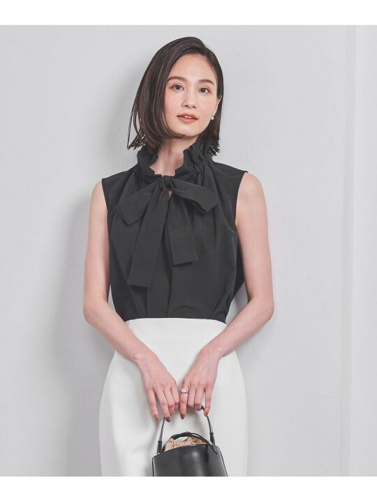 楽天市場】【SALE／50%OFF】ギャザー フリル リボン ノースリーブ 