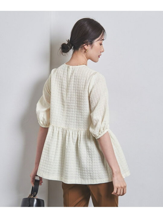 楽天市場】【SALE／60%OFF】ACE/P ジャカード 5SL ペプラム ブラウス 