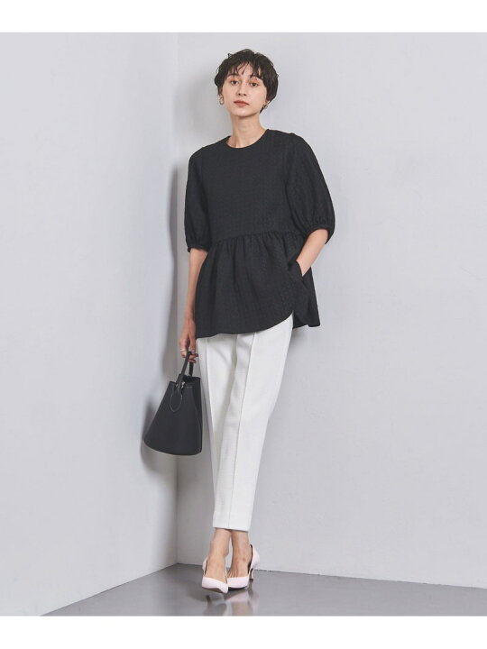 楽天市場】【SALE／60%OFF】ACE/P ジャカード 5SL ペプラム ブラウス 