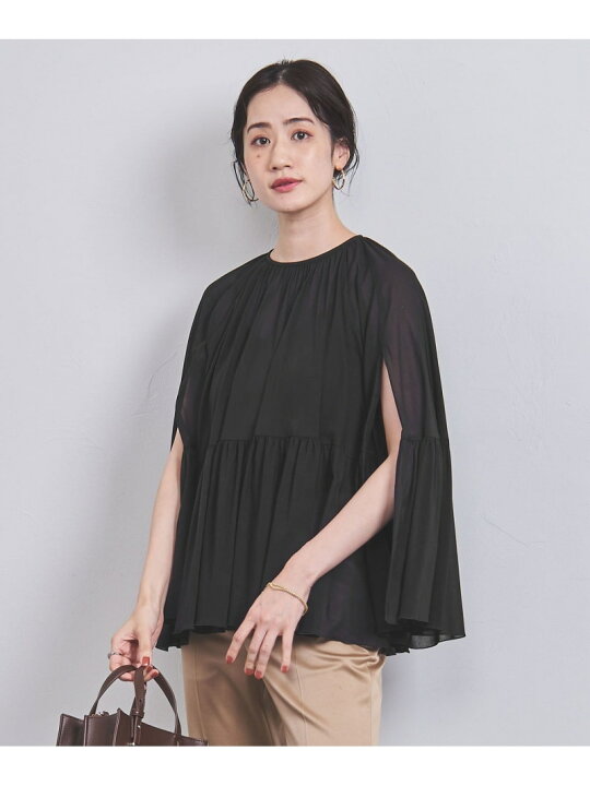 楽天市場】【SALE／70%OFF】シアー ケープ スリーブ ブラウス UNITED 