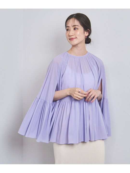 楽天市場】【SALE／70%OFF】シアー ケープ スリーブ ブラウス UNITED 