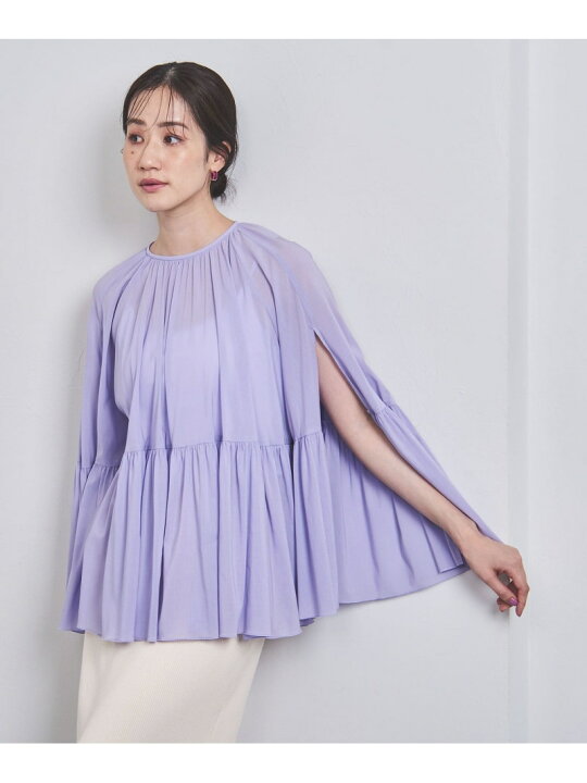 楽天市場】【SALE／70%OFF】シアー ケープ スリーブ ブラウス UNITED 