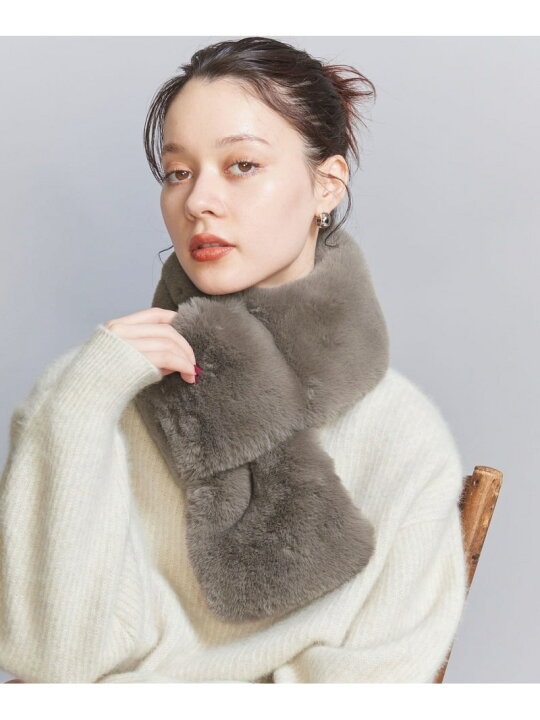 楽天市場】【SALE／40%OFF】フェイクファー マフラー BEAUTY&YOUTH 