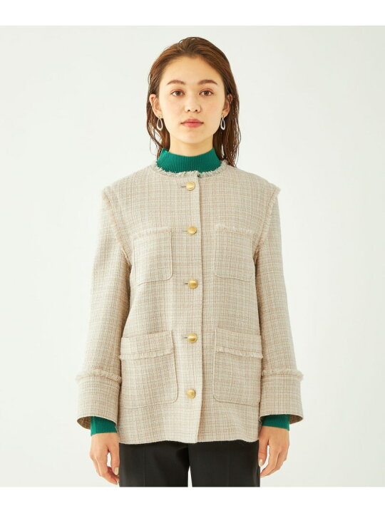 楽天市場】【SALE／80%OFF】ツイード 2WAY ジレ ジャケット UNITED 