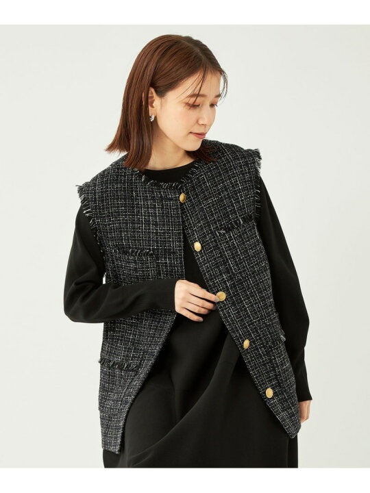 楽天市場】【SALE／70%OFF】ツイード 2WAY ジレ ジャケット UNITED 