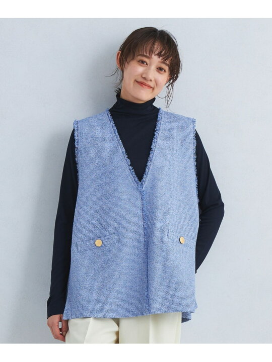 楽天市場】【SALE／65%OFF】フリンジ ツイード ベスト UNITED ARROWS 