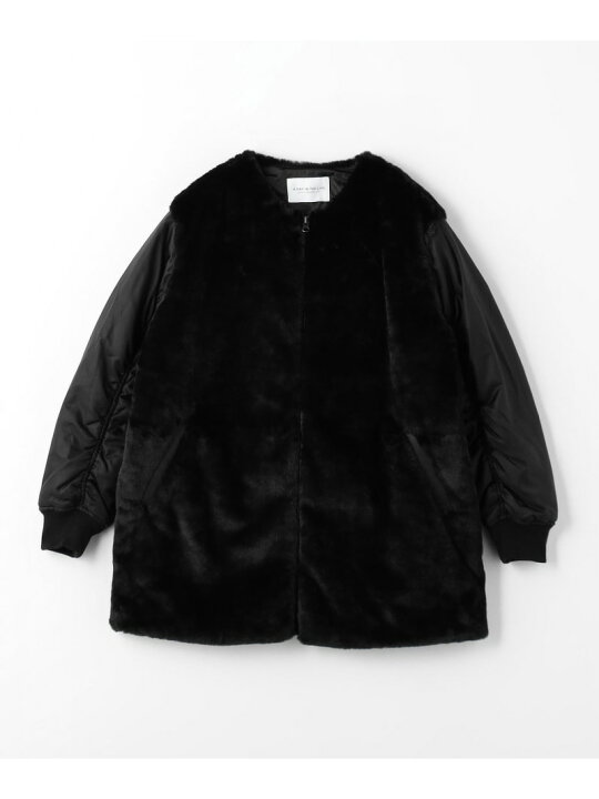 楽天市場】【SALE／70%OFF】フェイクファー*ナイロン コンビブルゾン 