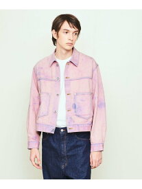 【SALE／60%OFF】＜UNITED ARROWS & SONS by MASAKI KAWASE＞ DYED DENIM JACKET/デニムジャケット UNITED ARROWS & SONS ユナイテッドアローズ アウトレット ジャケット・アウター その他のジャケット・アウター ピンク【RBA_E】【送料無料】[Rakuten Fashion]