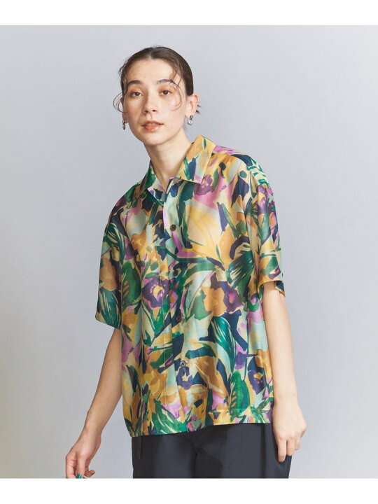 楽天市場】【SALE／50%OFF】フラワープリントショートスリーブシャツ 