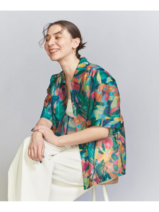 楽天市場】【SALE／50%OFF】フラワープリントショートスリーブシャツ 