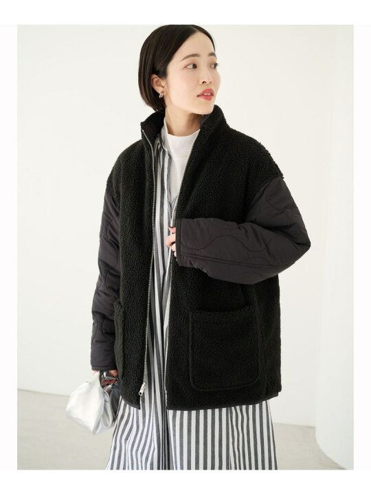 楽天市場】【SALE／70%OFF】キルティング ボア リバーシブル ブルゾン 