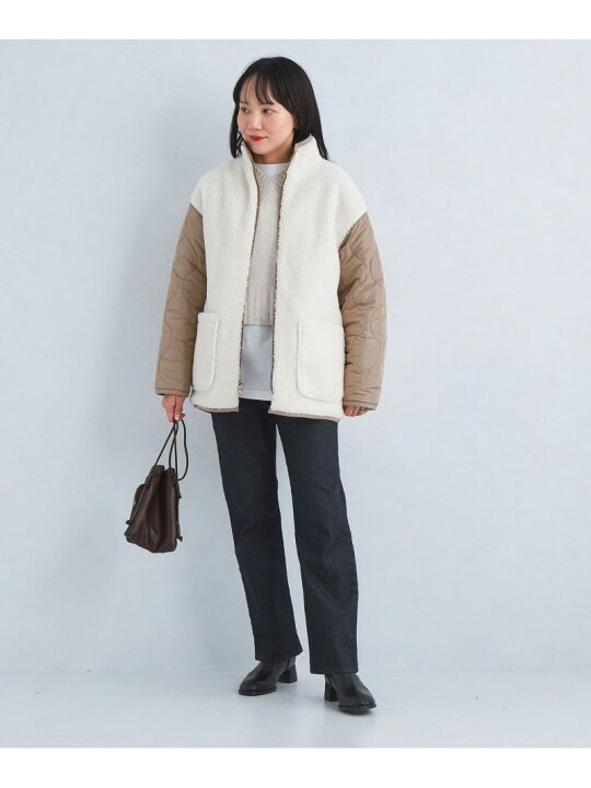 楽天市場】【SALE／70%OFF】キルティング ボア リバーシブル ブルゾン 