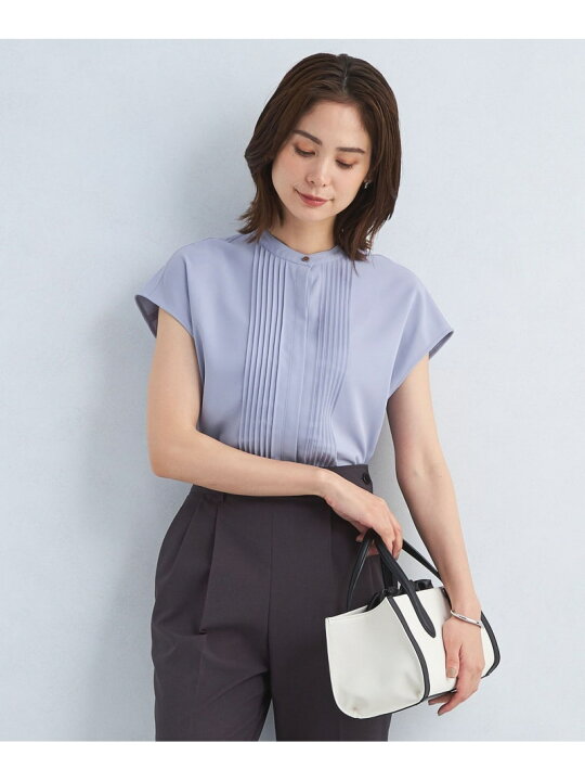 楽天市場】【SALE／50%OFF】ピンタック スタンドネック フレンチ 