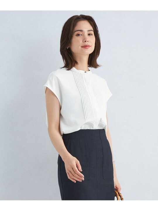 楽天市場】【SALE／50%OFF】ピンタック スタンドネック フレンチ 