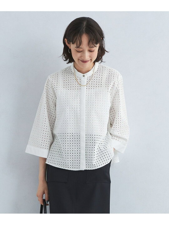 楽天市場】【SALE／60%OFF】カットワークレース 7分袖 ブラウス UNITED 