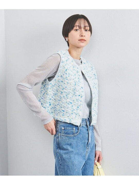 楽天市場】【SALE／70%OFF】ミックスツイード ニットベスト UNITED 