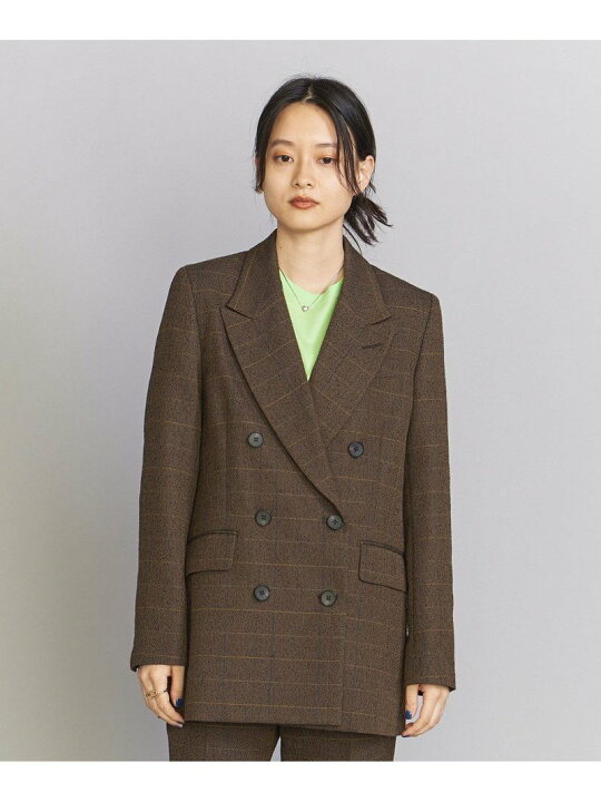 楽天市場】【SALE／70%OFF】ツイード ダブル テーラードジャケット 