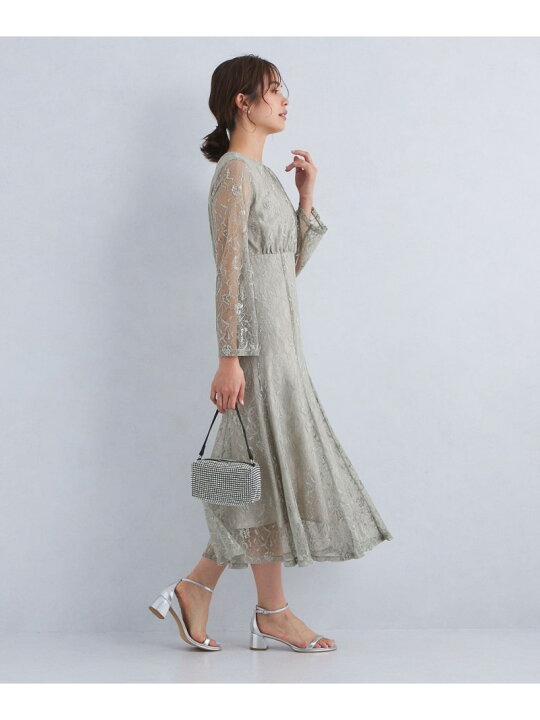 楽天市場】【SALE／70%OFF】レース ギャザーキリカエ ワンピース 