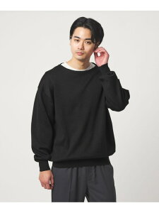 �ySALE�^30%OFF�zFINE BASIC ���~�[ �{�[�g�l�b�N �j�b�g UNITED ARROWS green label relaxing ���i�C�e�b�h�A���[�Y �A�E�g���b�g �g�b�v�X �j�b�g �u���b�N �O���[�yRBA_E�z�y���������z[Rakuten Fashion]
