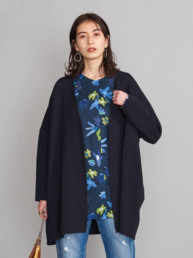 Lefties Long coat WOMEN FASHION Coats Basic Gray XL discount 75% 