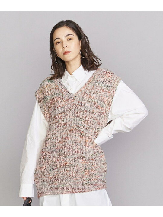 楽天市場】【SALE／70%OFF】BY ミックスカラーVネック ニットベスト 